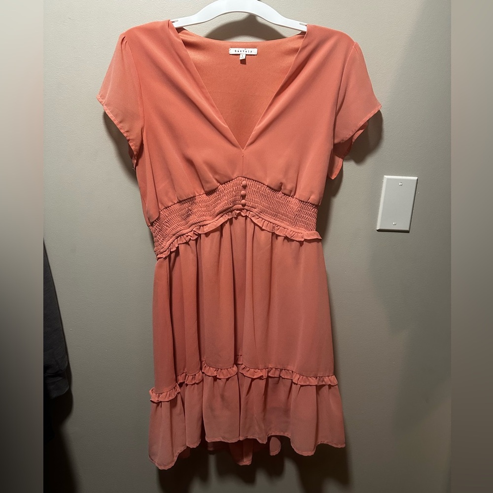 Elegant Coral Dress